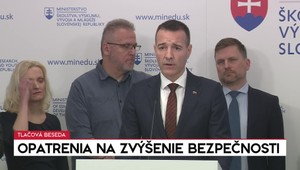 Tlačová beseda ministra Druckera o opatreniach na zvýšenie bezpečnosti