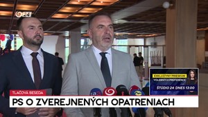 Tlačová beseda PS o zverejnených opatreniach