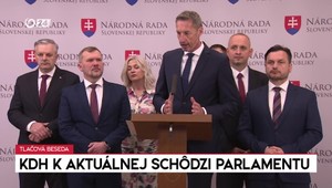 Tlačová beseda KDH k aktuálnej schôdzi parlamentu