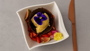 Čokoládový koláč v čoko guli