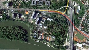 Dopravný chaos v Bratislave. Tri tepny sa zlievajú do jedného pruhu