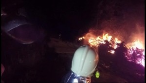 Veľký požiar neďaleko Múzea slovenskej dediny