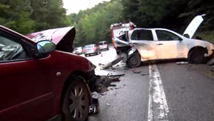 FOTO: Vodička nezvládla prejazd zákrutou, čelnej zrážke už nedokázala zabrániť