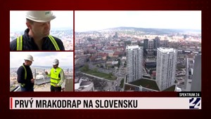 Spektrum 24 z rekordnej výšky prvého slovenského mrakodrapu