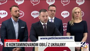 Tlačová beseda strany Hlas-SD ku kontaminovanému obiliu