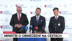 Tlačová bseda ministrov Ráža a Eštoka o obmedzení na cestách