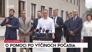 Tlačová beseda ministra Tomáša o pomoci po výčinoch počasia
