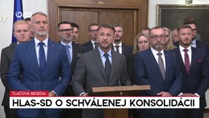 Tlačová beseda strany Hlas-SD o schválenej konsolidácii