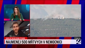 Štúdio 24 o obetiach pri výbuchu v nemocnici v Gaze