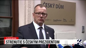 Prezident a predseda parlamentu: Petr Pavel a Boris Kollár po stretnutí v Českom domeK