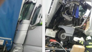 Zrážka nákladiakov na diaľnici D2. Cestu museli uzatvoriť