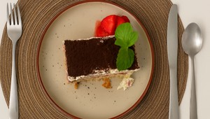 Jahodový krémový koláč