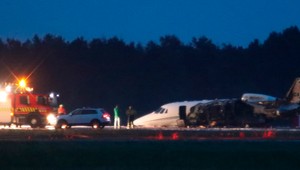 Súkromné lietadlo speváčky Pink v plameňoch!