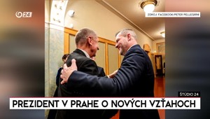 Štúdio 24: Prezident Pellegrini v Prahe o nových vzťahoch