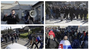 Kotlebovci požadovali na proteste v Michaľanoch domobranu a obecnú políciu