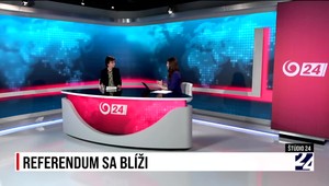 Štúdio JOJ 24 pred referendom: Chmelová z ministerstva a politológ Jozef Lenč