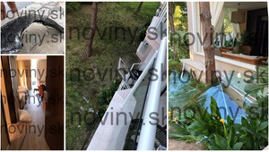 FOTO: Pre výbuch na Cypre museli evakuovať hotel. Slovenskí turisti utekali v noci na pláž