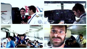 Návrat hokejistov. Takto to vyzeralo v lietadle