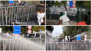 Migranti v Srbsku prerazili plot, narazili na ťažkoodencov