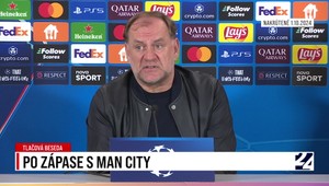 Tlačová beseda Slovana po zápase s Man City