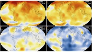 NASA zverejnila video, ktoré ukazuje rok 2014 ako najteplejší