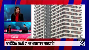 Štúdio 24 o vyššej dani z nehnuteľností