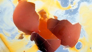 Tekuté vajcia v škatuli. Šetria čas...