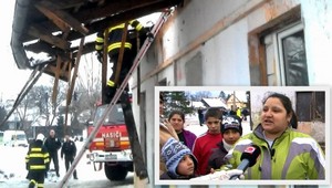 Matkám a deťom padla strecha na hlavu. Pre nápor snehu...