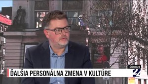 Štúdio 24 o ďalšej personálnej zmene v kultúre