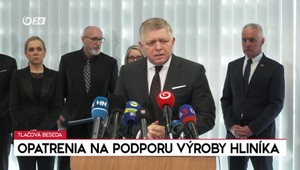 Tlačová beseda premiéra Fica k opatreniam na podporu výroby hliníka