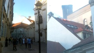 V centre Bratislavy horel hotel! V plameňoch bola strecha