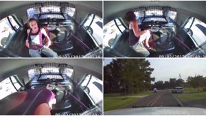 VIDEO: Policajti urobili obrovskú chybu, takto im v putách utiekla žena z policajného auta