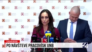 Tlačová beseda ministerky zdravotnícva po návšteve UNB
