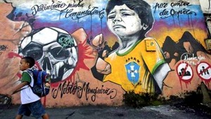 Odvrátená strana majstrovstiev sveta, Brazílčania protestujú graffitmi