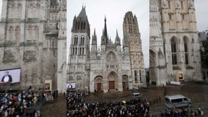 Neďaleko od Paríža horela katedrála, ktorú preslávili obrazy Moneta. Ohne sa podarilo uhasiť