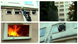 Z horiaceho paneláku v Snine evakuovali 4- mesačné bábätko