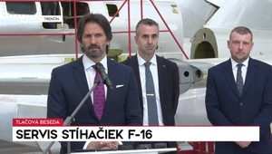 Tlačová beseda ministra obrany k servisu stíhačiek F-16