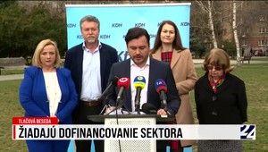 Tlačová beseda mimoparlamentnej strany KDH s výzvou Eduardovi Hegerovi vo veci ambulancií a kúpeľov