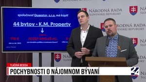 Tlačová beseda strany PS: Pochybnosti o nájomnom bývaní