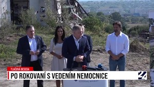 Tlačová beseda po rokovaní s vedením nemocnice