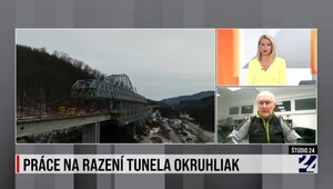 Štúdio 24 o prácach na razení tunela Okruhliak