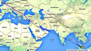 Malajzijské lietadlo sa vyhlo Ukrajine. Cez vojnovú Sýriu