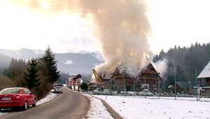 Lyžovačka skončila požiarom, zhorela takmer celá chata