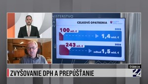 Štúdio 24 o zvyšovaní DPH a prepúšťaní