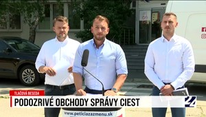 Tlačová beseda strany Hlas o Slovenskej správe ciest