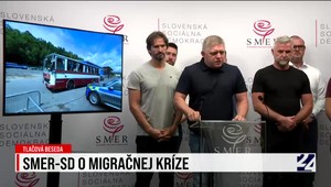 Tlačová konferencia strany Smer-SD o nelegálnej migrácii