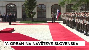 Oficiálny uvítací ceremoniál po príchode Viktora Orbána na Slovensko