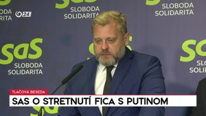 Tlačová beseda SaS o stretnutí Fica s Putinom