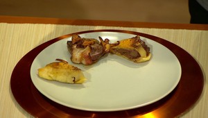 Holubie prsia v cestičku plnené pečienkou