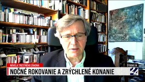 Štúdio 24 o nočnom hlasovaní a zrýchlenom konaní